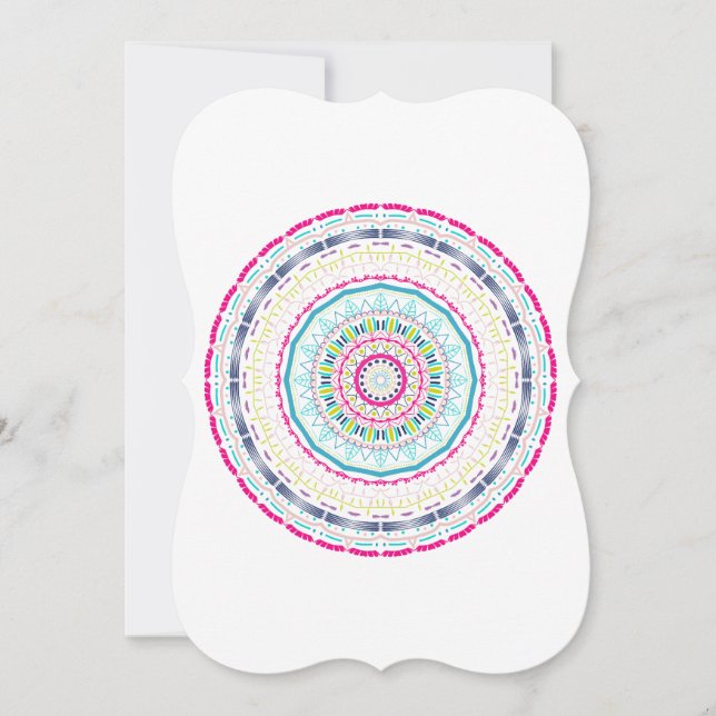 colourful mandala card (Front)