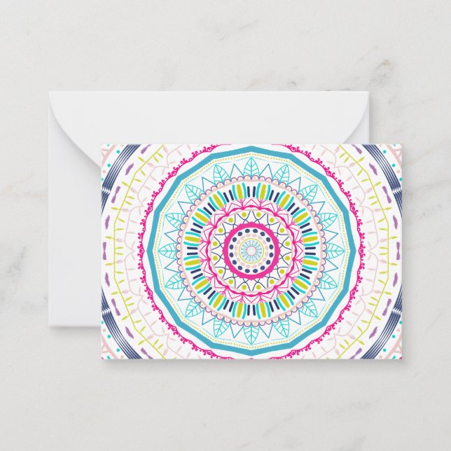 colourful mandala card (Front)