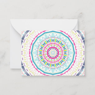 colourful mandala card