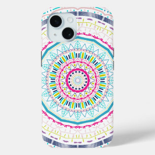 colourful mandala iPhone 15 case