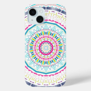 colourful mandala iPhone 15 case