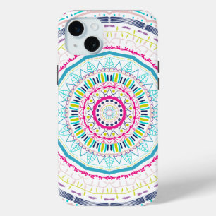 colourful mandala iPhone 15 mini case