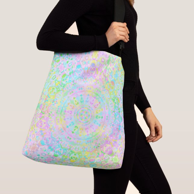 Colourful Mandala Crossbody Bag (Close Up)
