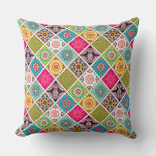 Colourful Mandala Decor Pillow