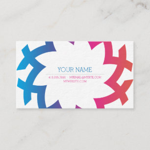 Colourful Mandala Design Business Card