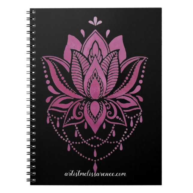 Colourful mandala design Notes Notebook (Front)