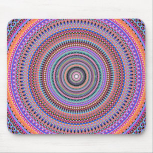 colourful mandala designs mouse pad