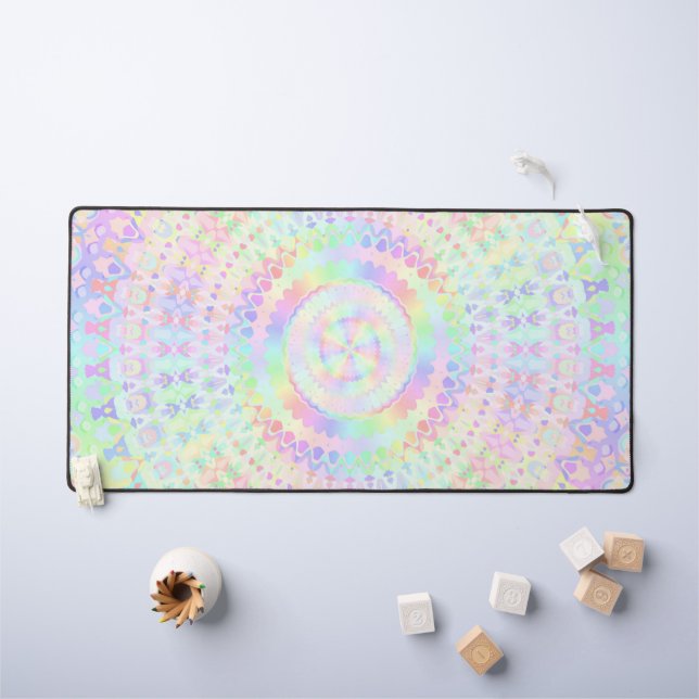 Colourful Mandala   Desk Mat (Kids Table)