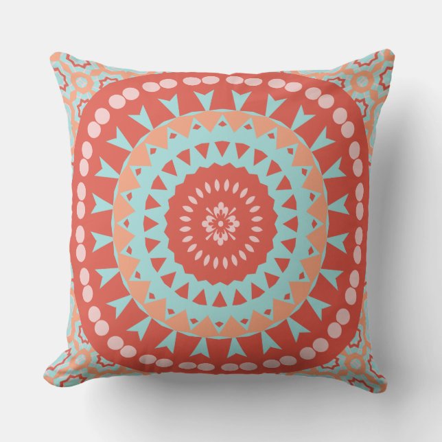 Colourful Mandala Double Sided Cushion (Front)