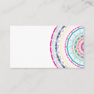 colourful mandala enclosure card