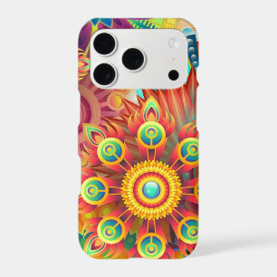 Colourful Mandala Floral iPhone 17 Pro Case