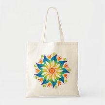 Colourful Mandala Flower Rainbow Wheel