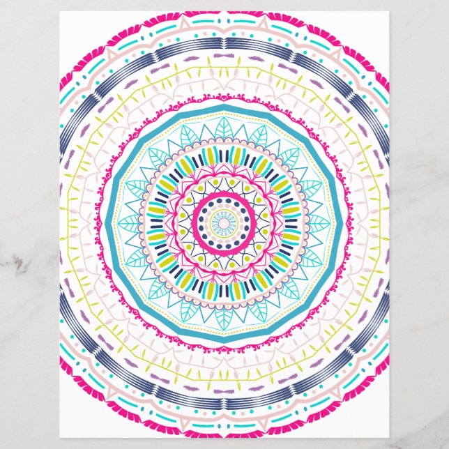 colourful mandala flyer (Front)