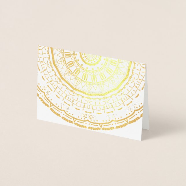 colourful mandala foil card (Front)