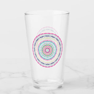 colourful mandala glass