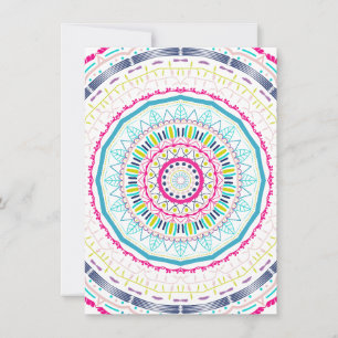 colourful mandala holiday card