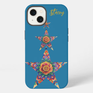 Colourful Mandala in a Star Shape Customisable iPhone 13 Case