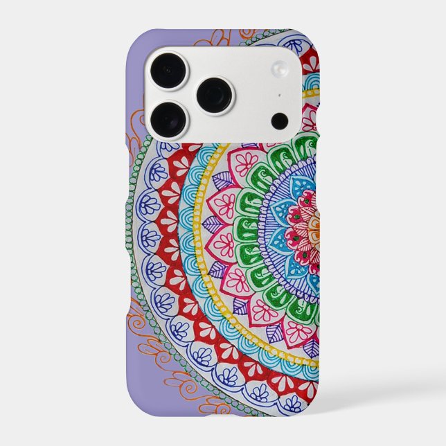 Colourful Mandala iPhone 17 Pro Case (Back)