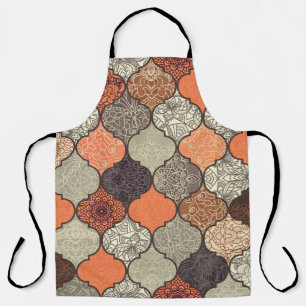 Colourful Mandala: Islamic Patchwork Seamless. Apron
