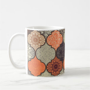 Colourful Mandala: Islamic Patchwork Seamless. Coffee Mug