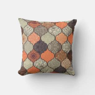 Colourful Mandala: Islamic Patchwork Seamless. Cushion