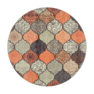 Colourful Mandala: Islamic Patchwork Seamless. Cutting Board