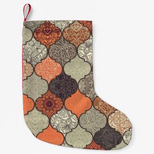 Colourful Mandala: Islamic Patchwork Seamless. Small Christmas Stocking