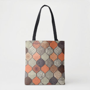 Colourful Mandala: Islamic Patchwork Seamless. Tote Bag