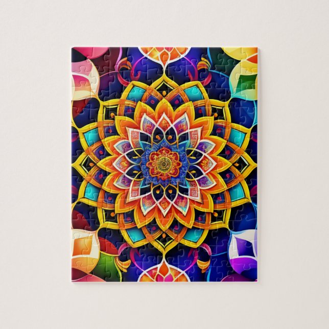 Colourful Mandala Jigsaw Puzzle (Vertical)