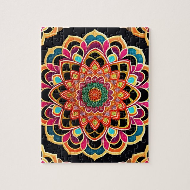 Colourful Mandala Jigsaw Puzzle (Vertical)