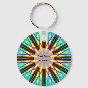 Colourful Mandala Key Ring