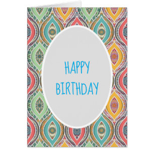 Colourful Mandala Moroccan birthday