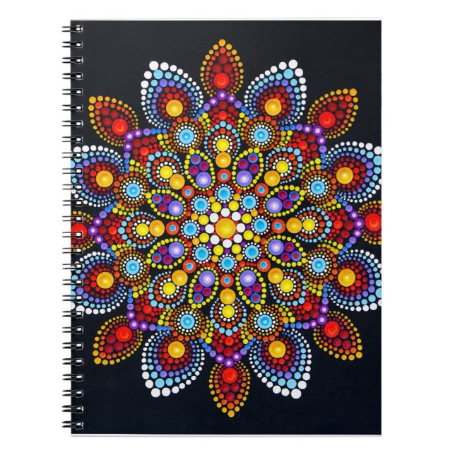 colourful mandala notebook (Front)