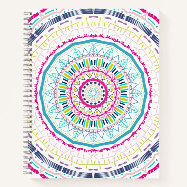 colourful mandala notebook (Front)