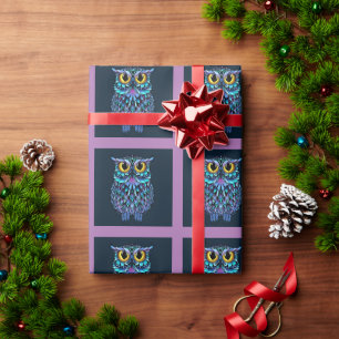 Colourful Mandala Owl Wrapping Paper