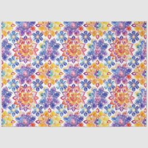 Colourful Mandala Pattern Decoupage Tissue Paper