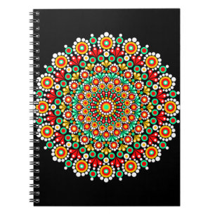 Colourful Mandala Pattern Notebooks Boho Dot