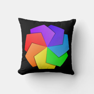 Colourful Mandala Pattern Paper Sheets Cushion