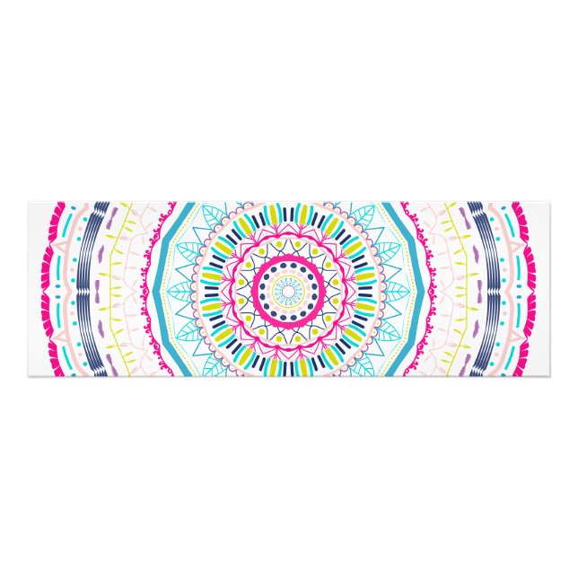colourful mandala photo print (Front)