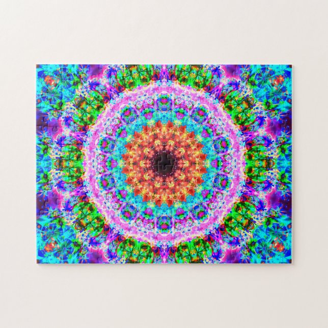 Colourful Mandala | Relaxing Jigsaw Puzzle (Horizontal)