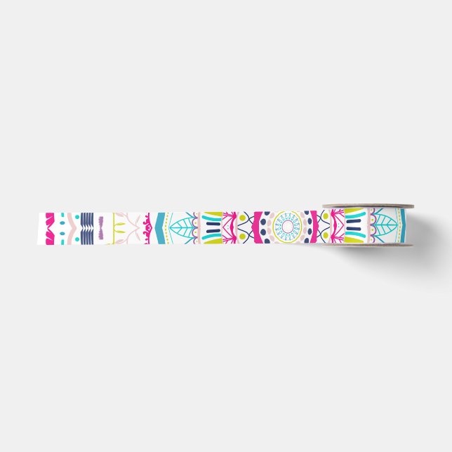 colourful mandala satin ribbon (Front)