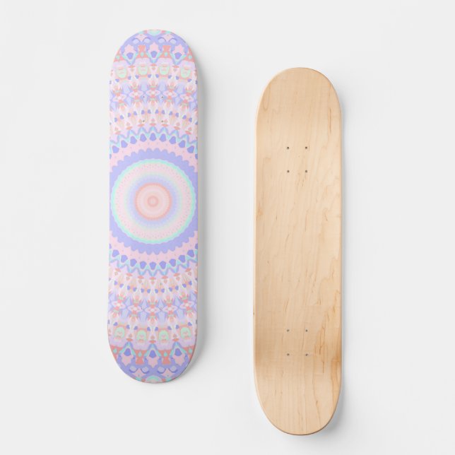 Colourful Mandala Skateboard (Front)