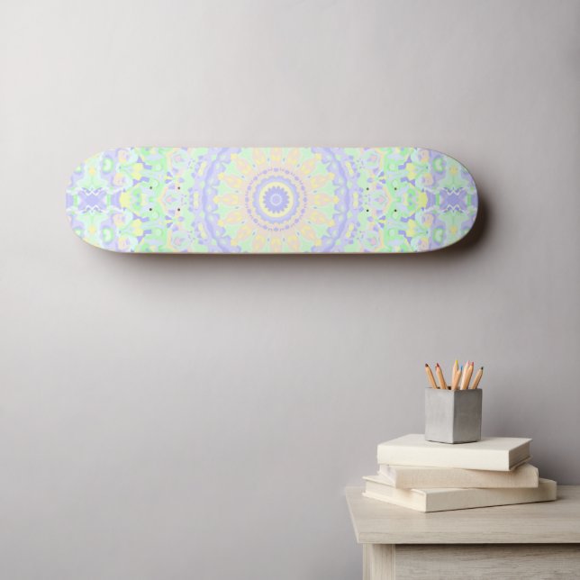 Colourful Mandala Skateboard (Wall Art (Horz))