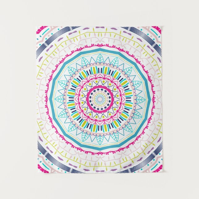 colourful mandala tapestry (Front)
