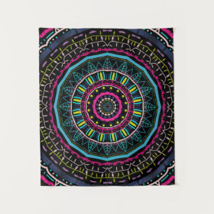 colourful mandala tapestry