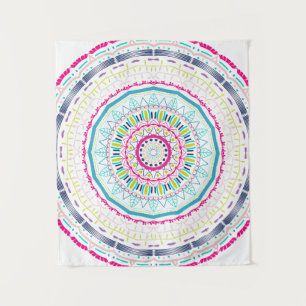colourful mandala tapestry