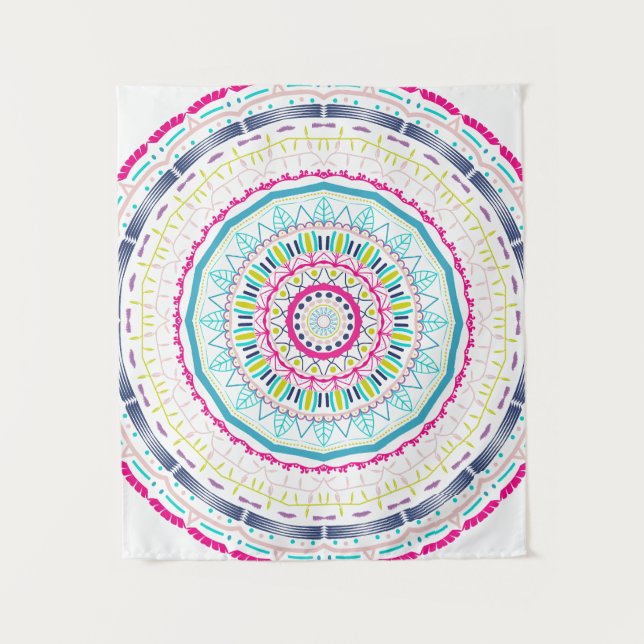 colourful mandala tapestry (Front)