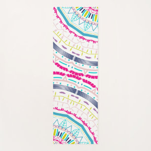 colourful mandala yoga mat