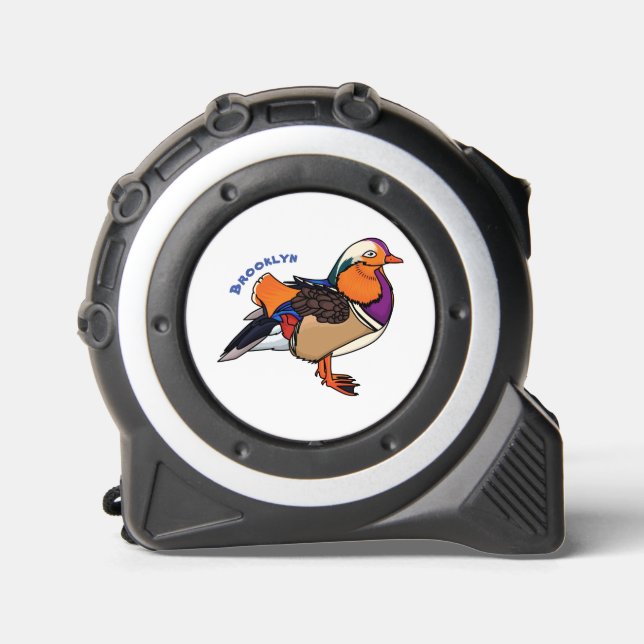 Colourful mandarin duck illustration 1 (Front)