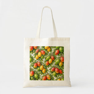 Colourful Mango Tropical Botanical Tote Bag